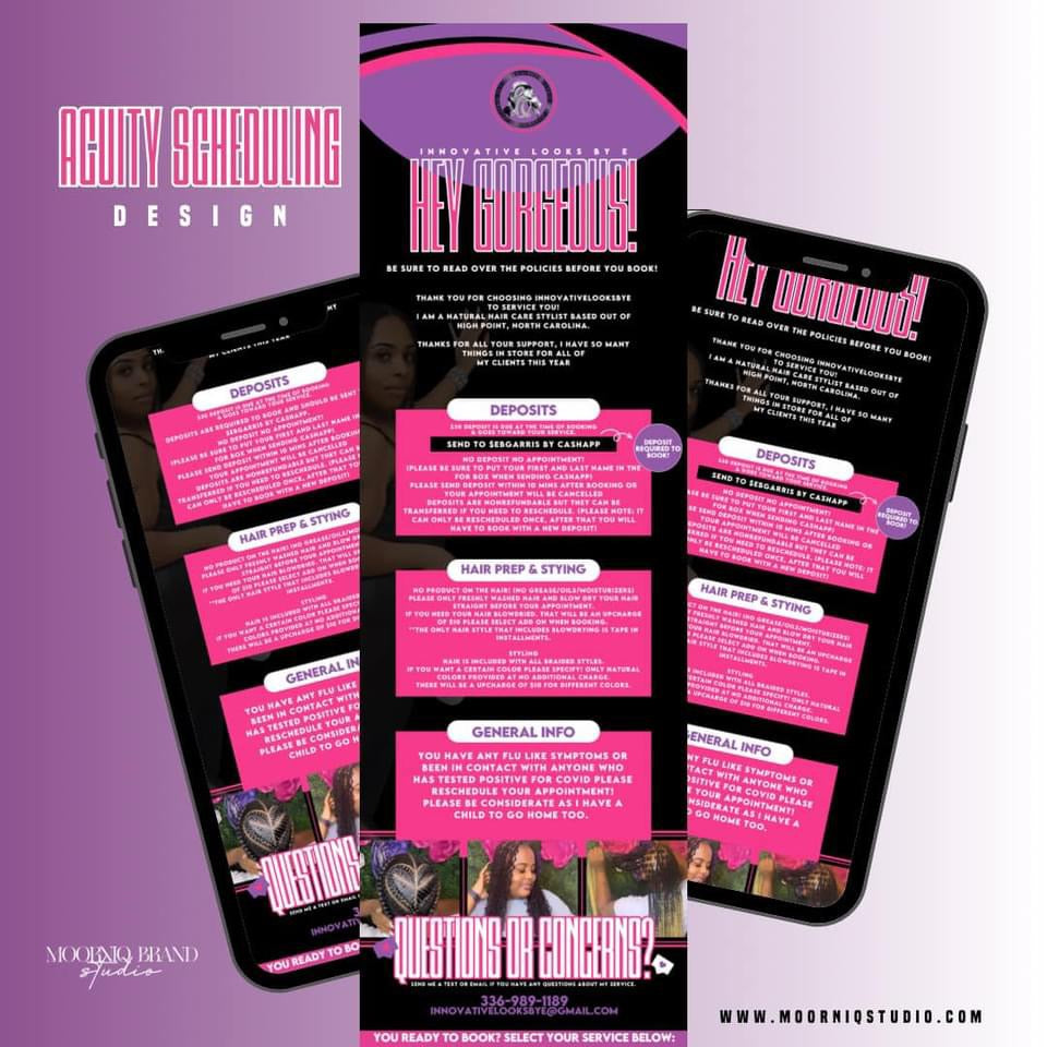 New Acuity Website Design + Set up